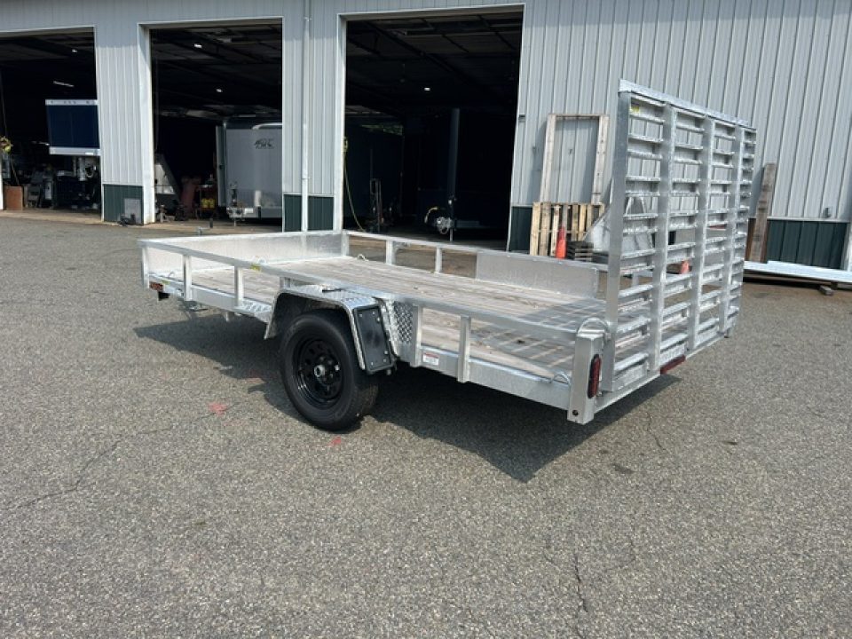 New 2026 Quality Steel and Aluminum 7X12 Single Axle, Aluminum Frame, Wood Deck Utility Trailer