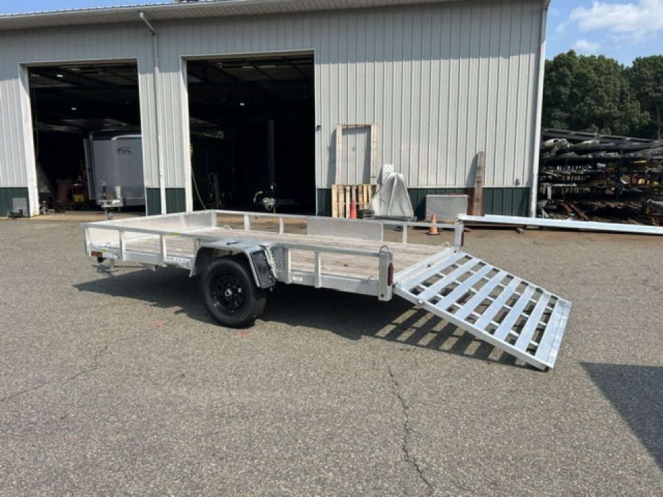 New 2026 Quality Steel and Aluminum 7X12 Single Axle, Aluminum Frame, Wood Deck Utility Trailer
