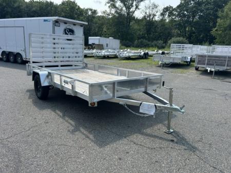 New 2026 Quality Steel and Aluminum 7X12 Single Axle, Aluminum Frame, Wood Deck Utility Trailer