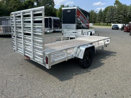 New 2026 Quality Steel and Aluminum 7X12 Single Axle, Aluminum Frame, Wood Deck Utility Trailer
