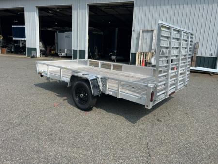 New 2026 Quality Steel and Aluminum 7X12 Single Axle, Aluminum Frame, Wood Deck Utility Trailer