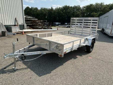 New 2026 Quality Steel and Aluminum 7X12 Single Axle, Aluminum Frame, Wood Deck Utility Trailer