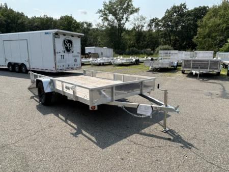 New 2026 Quality Steel and Aluminum 7X12 Single Axle, Aluminum Frame, Wood Deck Utility Trailer