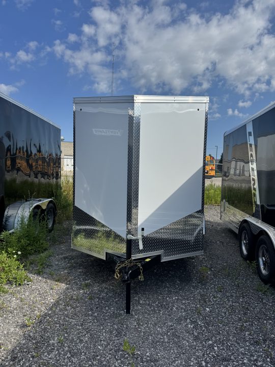 New 2026 6X12 Tandem Axle Contractor series trailer with v-nose