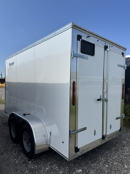 New 2026 6X12 Tandem Axle Contractor series trailer with v-nose