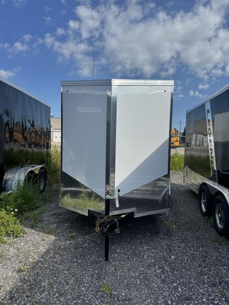 New 2026 6X12 Tandem Axle Contractor series trailer with v-nose