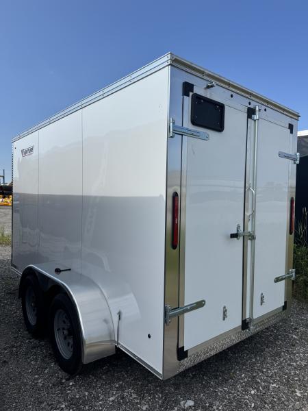 New 2026 6X12 Tandem Axle Contractor series trailer with v-nose