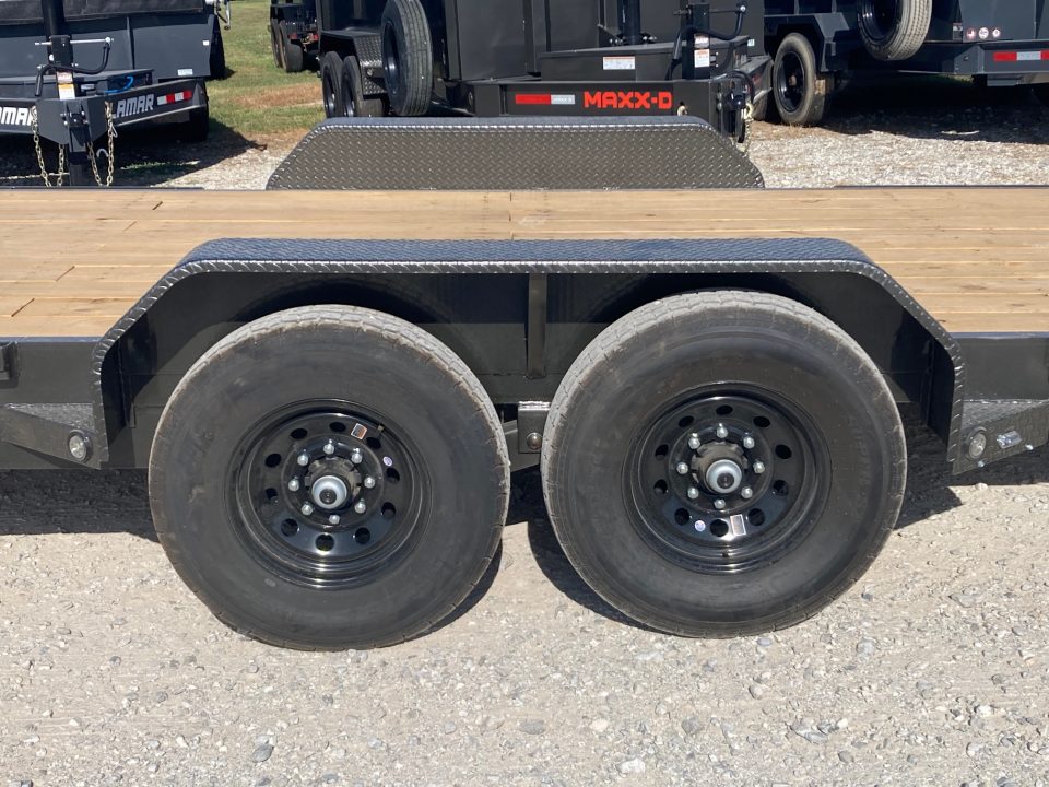 New 2027 MAXX-D 83x24 TANDEM 14K EQUIPMENT W 2' DOVE, STAND UP RAMPS & TOOLBOX Equipment Trailer