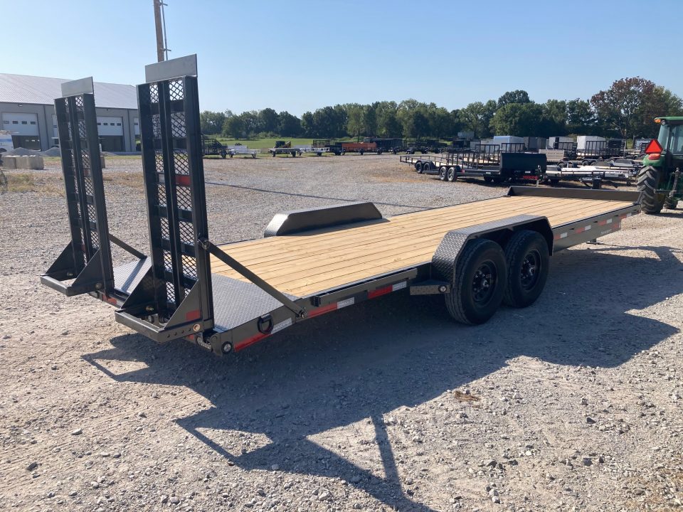 New 2027 MAXX-D 83x24 TANDEM 14K EQUIPMENT W 2' DOVE, STAND UP RAMPS & TOOLBOX Equipment Trailer