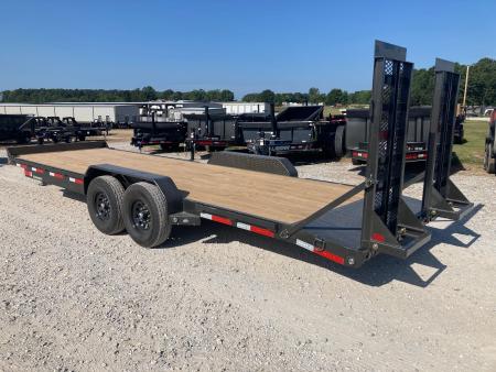 New 2027 MAXX-D 83x24 TANDEM 14K EQUIPMENT W 2' DOVE, STAND UP RAMPS & TOOLBOX Equipment Trailer