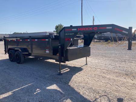 New 2027 MAXX-D 83X16 TANDEM 18K GN TELESCOPIC DUMP W/ 3' SIDES, HYDROJACK & SLIDE IN RAMPS Dump Trailer