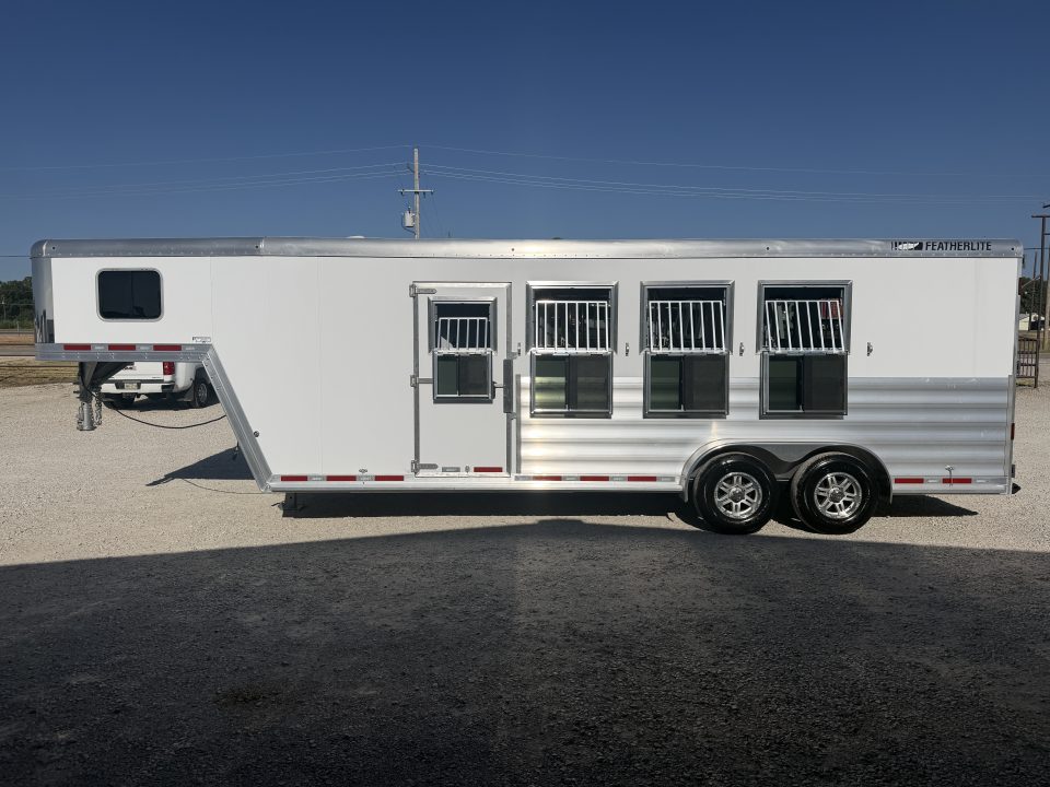 New 2026 Featherlite 4 Horse Gooseneck Premier Tack Horse Trailer