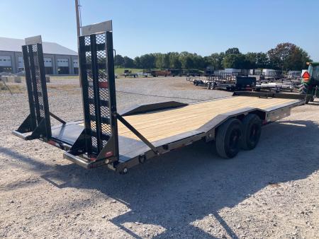 New 2027 MAXX-D 102X24 TANDEM 17.5K EQUIPMENT W/ 2' DOVE, STAND UP RAMPS & DRIVE OVER FENDERS Equipment Trailer