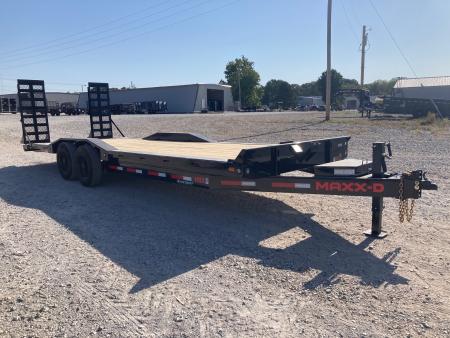 New 2027 MAXX-D 102X24 TANDEM 17.5K EQUIPMENT W/ 2' DOVE, STAND UP RAMPS & DRIVE OVER FENDERS Equipment Trailer