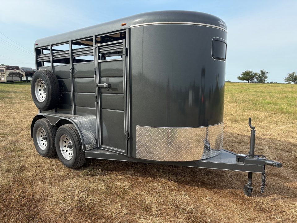 New 2026 Calico Trailers 6x12 Tandem 7K Stock Trailer W/ Full Swing Back Gate