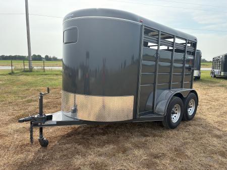 New 2026 Calico Trailers 6x12 Tandem 7K Stock Trailer W/ Full Swing Back Gate
