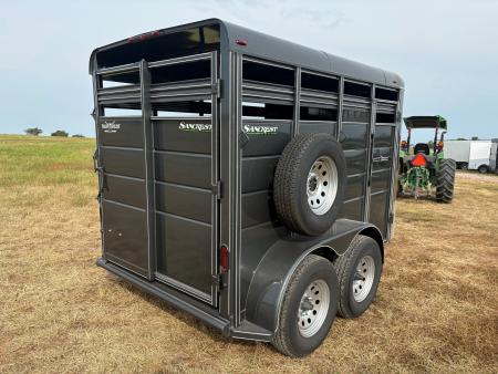 New 2026 Calico Trailers 6x12 Tandem 7K Stock Trailer W/ Full Swing Back Gate