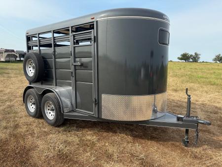 New 2026 Calico Trailers 6x12 Tandem 7K Stock Trailer W/ Full Swing Back Gate