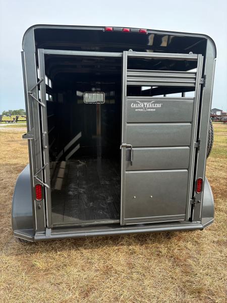 New 2026 Calico Trailers 6x12 Tandem 7K Stock Trailer W/ Full Swing Back Gate