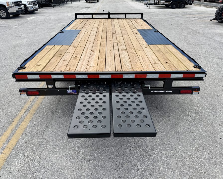 New 2026 Sure-Trac 8.5x16 10k Low Profile Deckover Flatbed Trailer