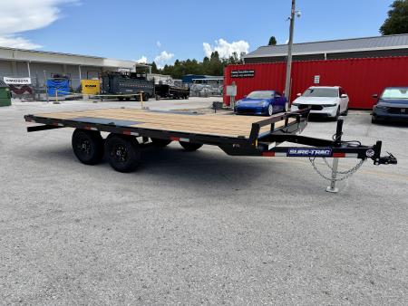 New 2026 Sure-Trac 8.5x16 10k Low Profile Deckover Flatbed Trailer