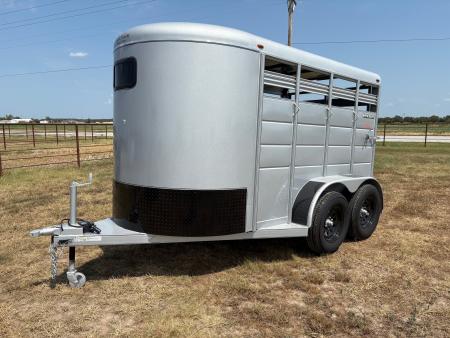 New 2026 Calico 6x12 Tandem 7K Stock Trailer W/ Full Swing Back Gate & Spare