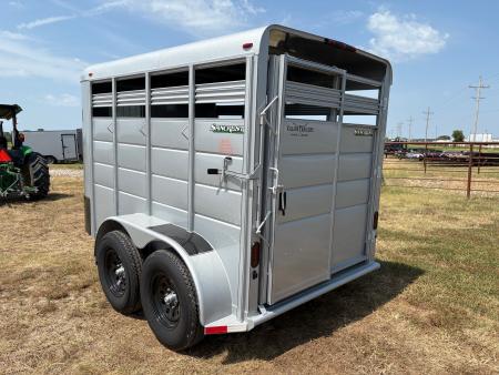 New 2026 Calico 6x12 Tandem 7K Stock Trailer W/ Full Swing Back Gate & Spare