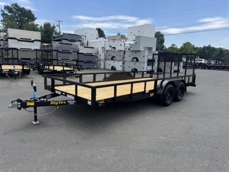 New 2027 Big Tex Trailers 70PI-18R1A-4PBK-BRK2 7X18 TA Utility Trailer