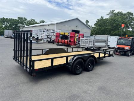 New 2027 Big Tex Trailers 70PI-18R1A-4PBK-BRK2 7X18 TA Utility Trailer