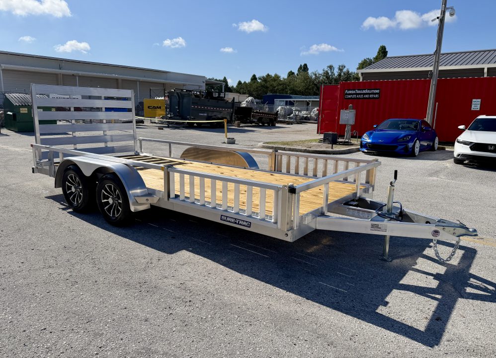 New 2026 Sure-Trac 7x16 7K Aluminum Tube Top ATV Trailer