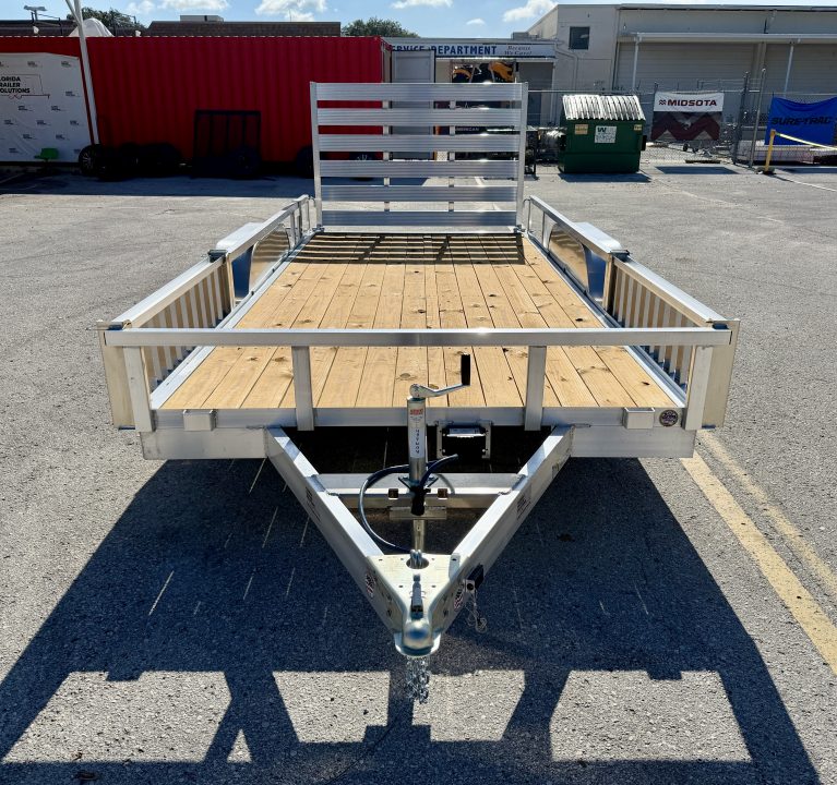 New 2026 Sure-Trac 7x16 7K Aluminum Tube Top ATV Trailer