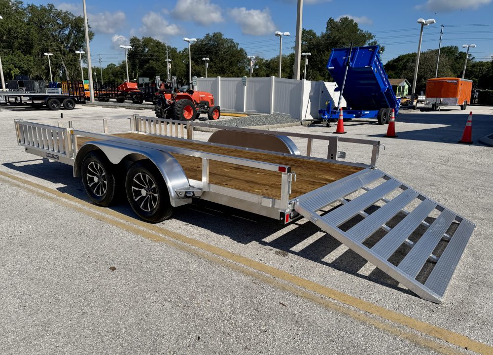 New 2026 Sure-Trac 7x16 7K Aluminum Tube Top ATV Trailer