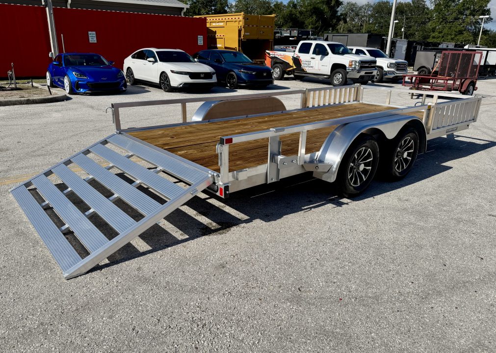 New 2026 Sure-Trac 7x16 7K Aluminum Tube Top ATV Trailer