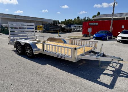 New 2026 Sure-Trac 7x16 7K Aluminum Tube Top ATV Trailer