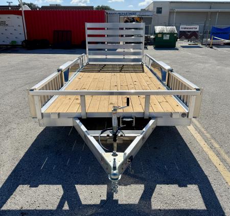 New 2026 Sure-Trac 7x16 7K Aluminum Tube Top ATV Trailer
