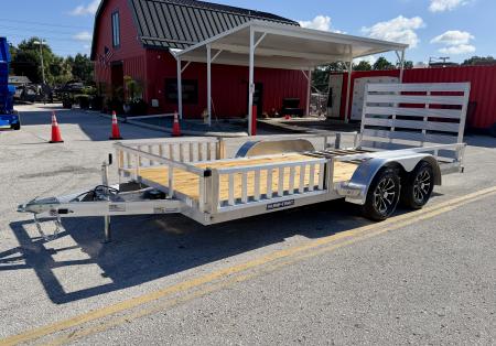 New 2026 Sure-Trac 7x16 7K Aluminum Tube Top ATV Trailer