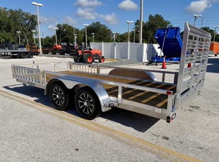 New 2026 Sure-Trac 7x16 7K Aluminum Tube Top ATV Trailer