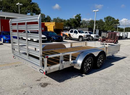 New 2026 Sure-Trac 7x16 7K Aluminum Tube Top ATV Trailer