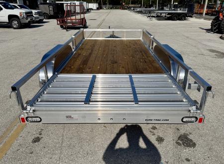 New 2026 Sure-Trac 7x16 7K Aluminum Tube Top ATV Trailer