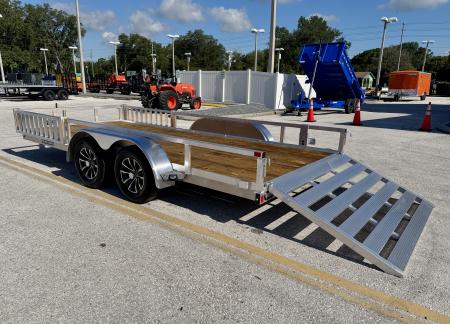 New 2026 Sure-Trac 7x16 7K Aluminum Tube Top ATV Trailer