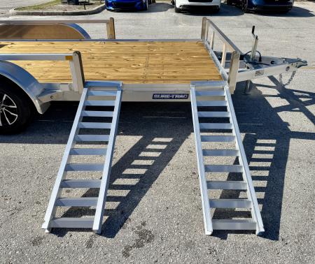 New 2026 Sure-Trac 7x16 7K Aluminum Tube Top ATV Trailer