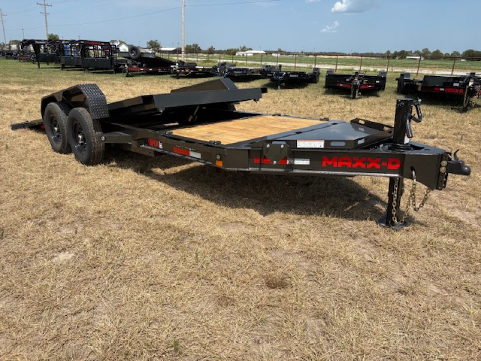 New 2027 MAXX-D 83x20 Tandem 14K Tilt Trailer W/ 4' Stationary Deck