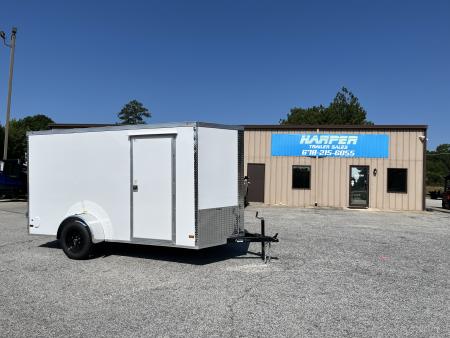 New 2027 6X12 SINGLE AXLE ENCLOSED TRAILER WITH BARN DOORS