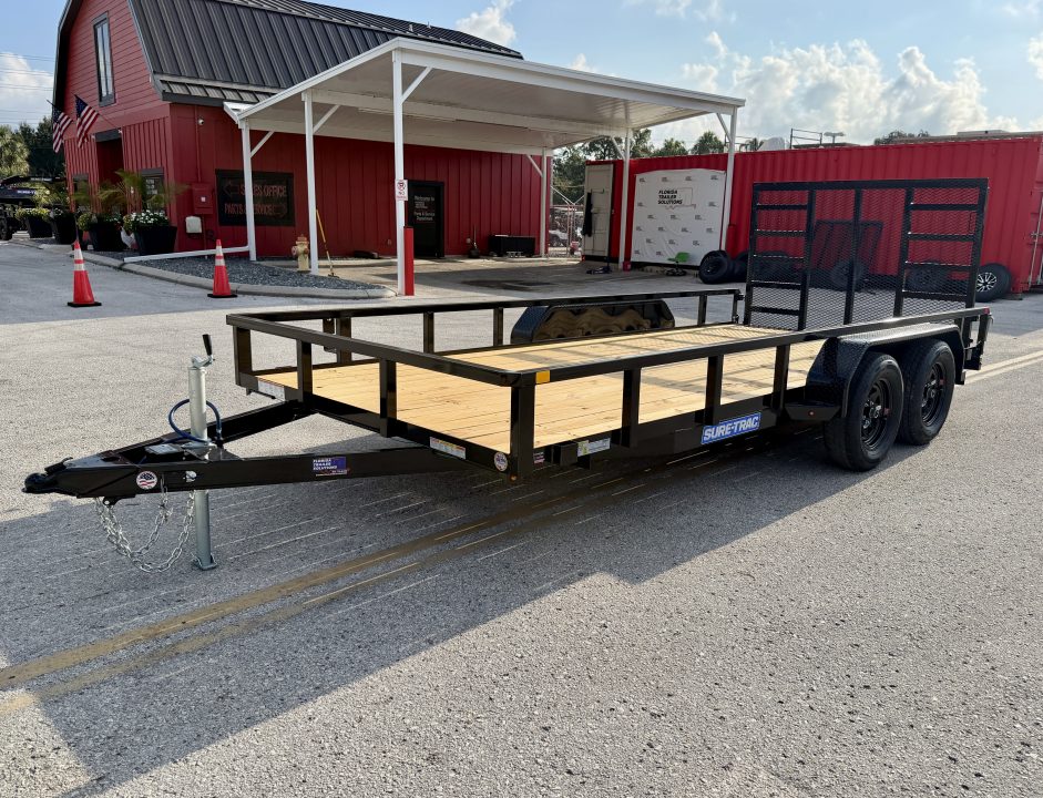New 2027 Sure-Trac 7x16 7K Tube Top Utility Trailer