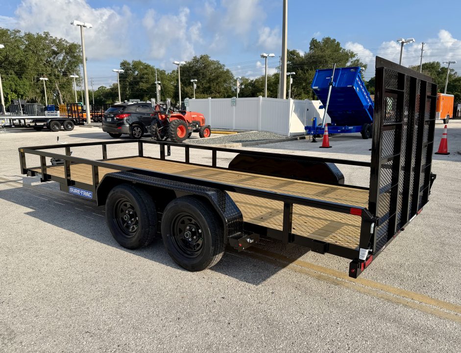 New 2027 Sure-Trac 7x16 7K Tube Top Utility Trailer