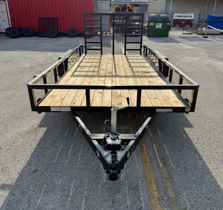 New 2027 Sure-Trac 7x16 7K Tube Top Utility Trailer