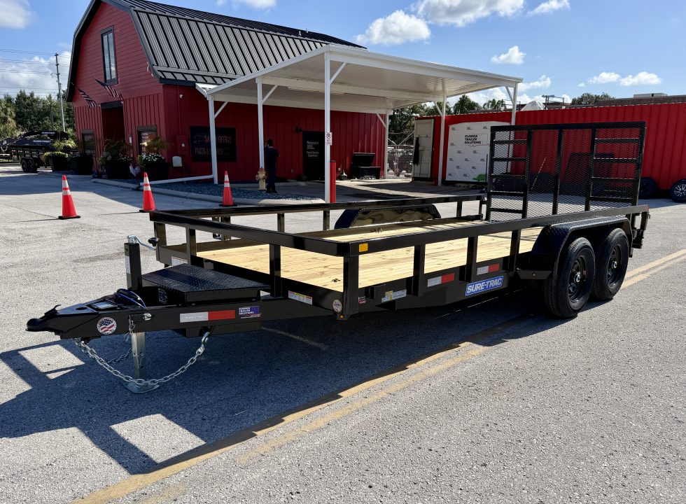 New 2027 Sure-Trac 7x16 10K Tube Top Utility Trailer