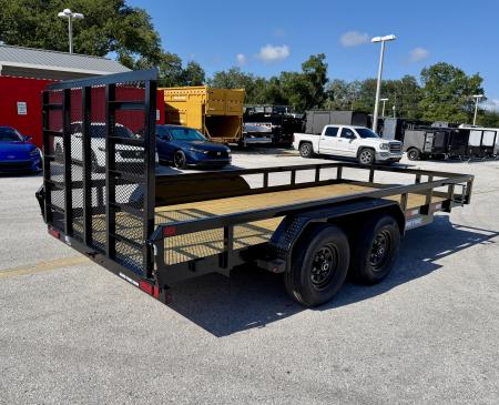 New 2027 Sure-Trac 7x16 10K Tube Top Utility Trailer