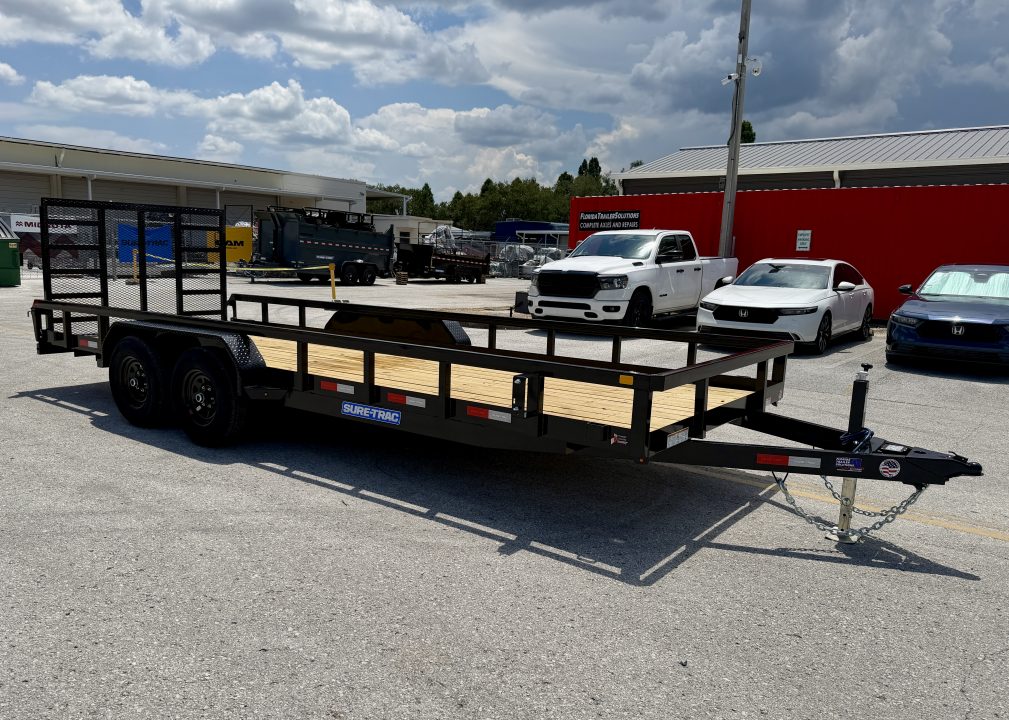 New 2027 Sure-Trac 7x20 10K Tube Top Utility Trailer