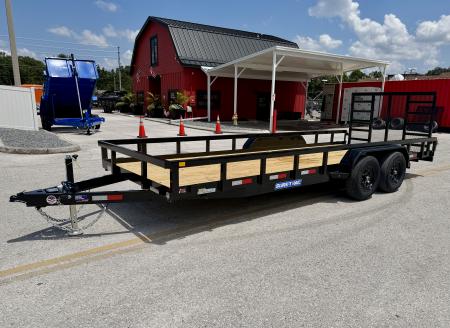 New 2027 Sure-Trac 7x20 10K Tube Top Utility Trailer